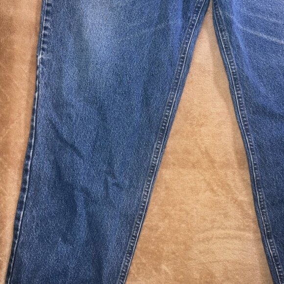 Vtg Carhartt Men 46 x 32 Denim Relaxed Fit Work 5 Pocket Jeans‎ Pants (S) - Picture 3 of 12